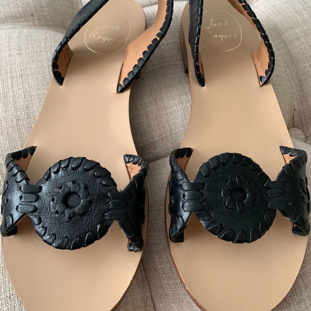 Jack Rogers Liliana Leather Sling Back Sandals